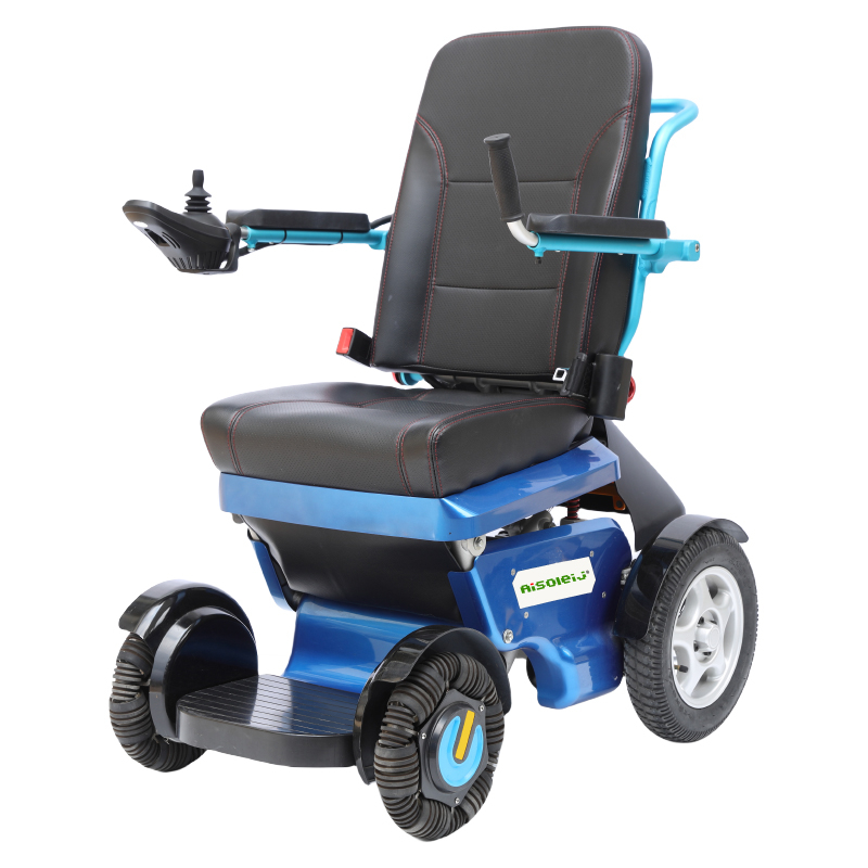 Luxury remote control stand-assisted electric wheelchair