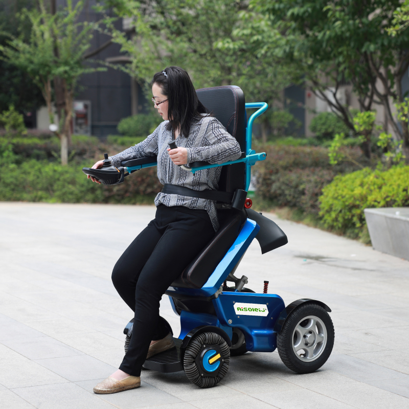 Luxury remote control stand-assisted electric wheelchair