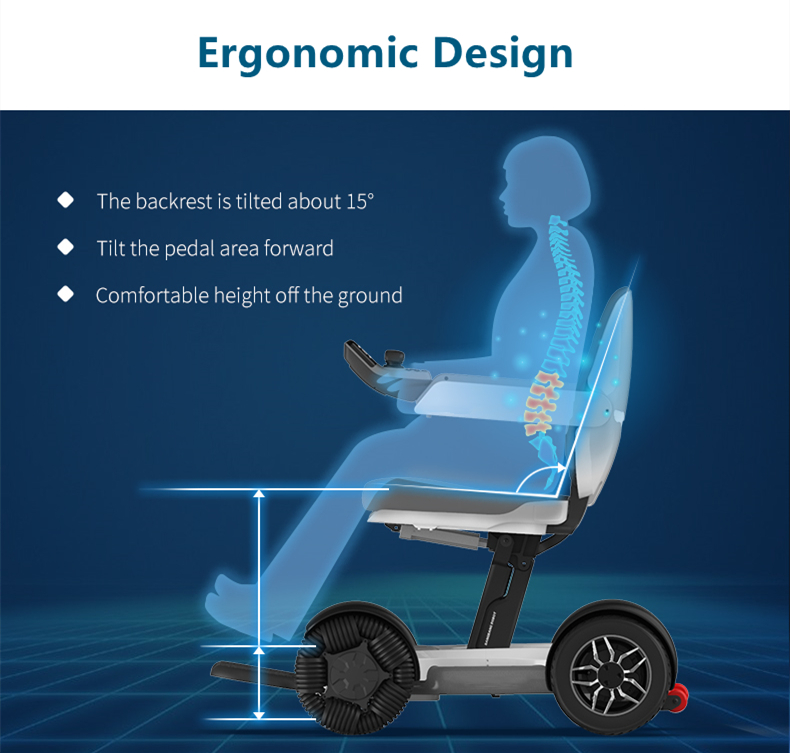 K01 smart robot folding electric power wheelchair (6)