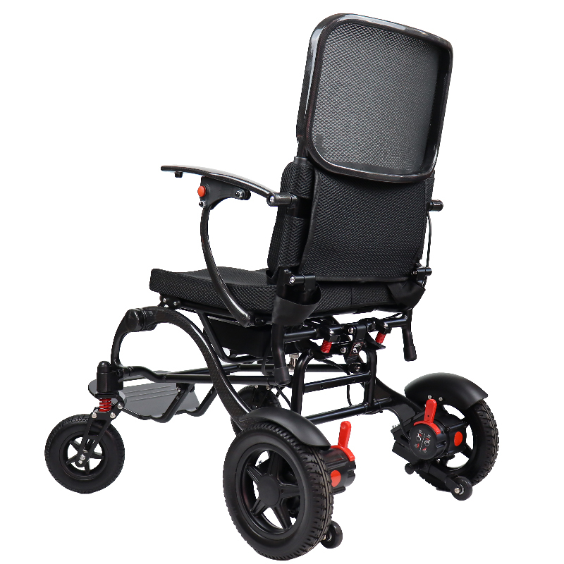  Carbon&Aluminum Fether Light Conbinate Folding Electric Wheelchair