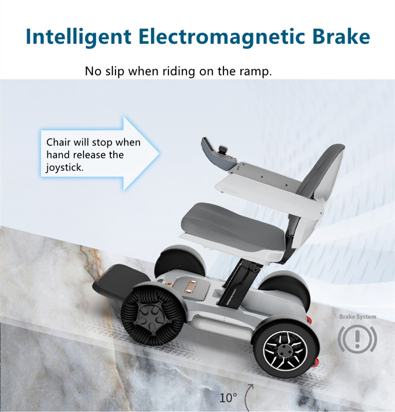 K01 smart robot folding electric power wheelchair (5)