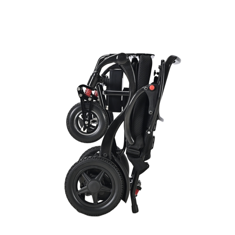  Carbon&Aluminum Fether Light Conbinate Folding Electric Wheelchair