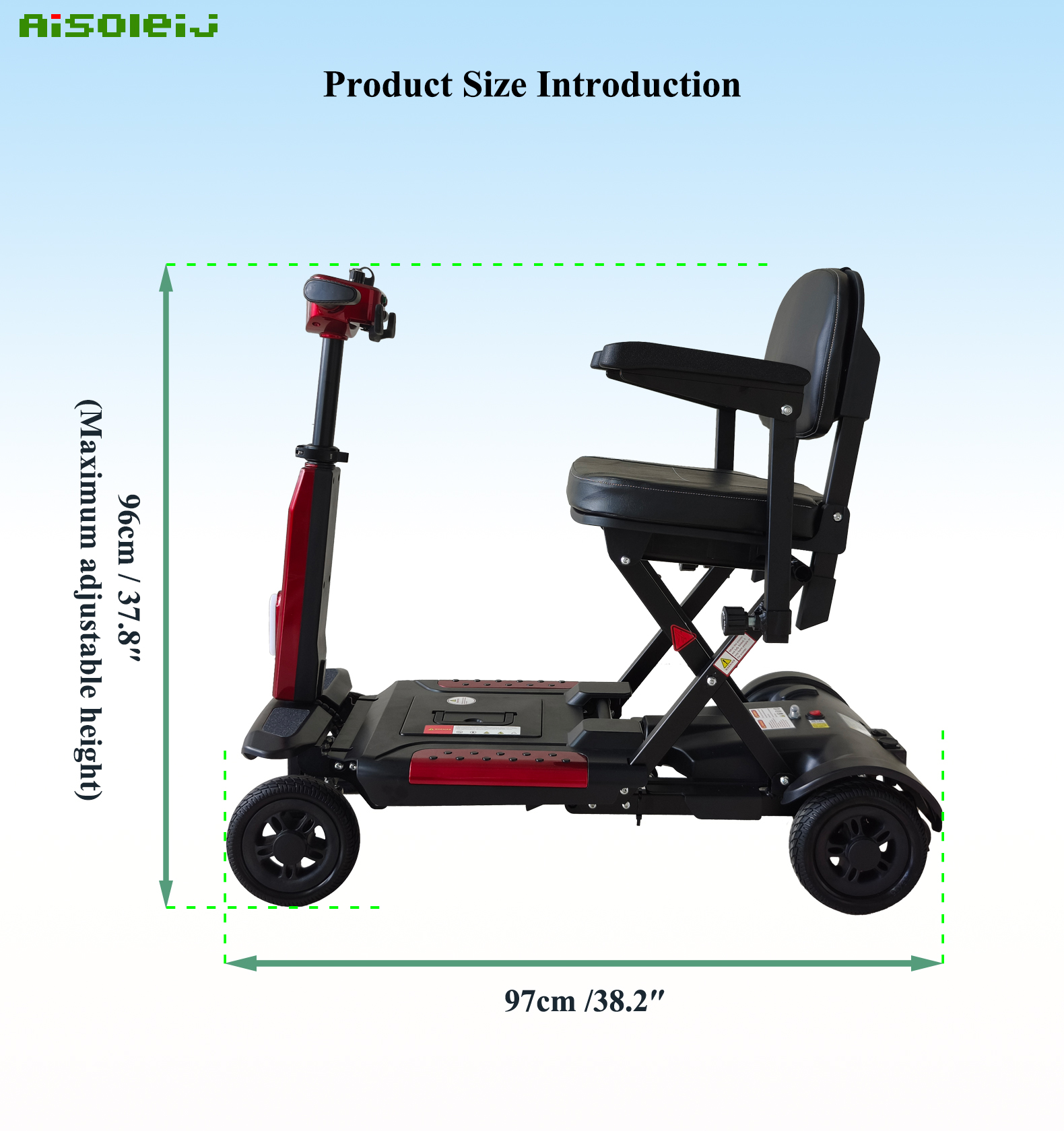 L26 automatic folding mobility scooter (7)