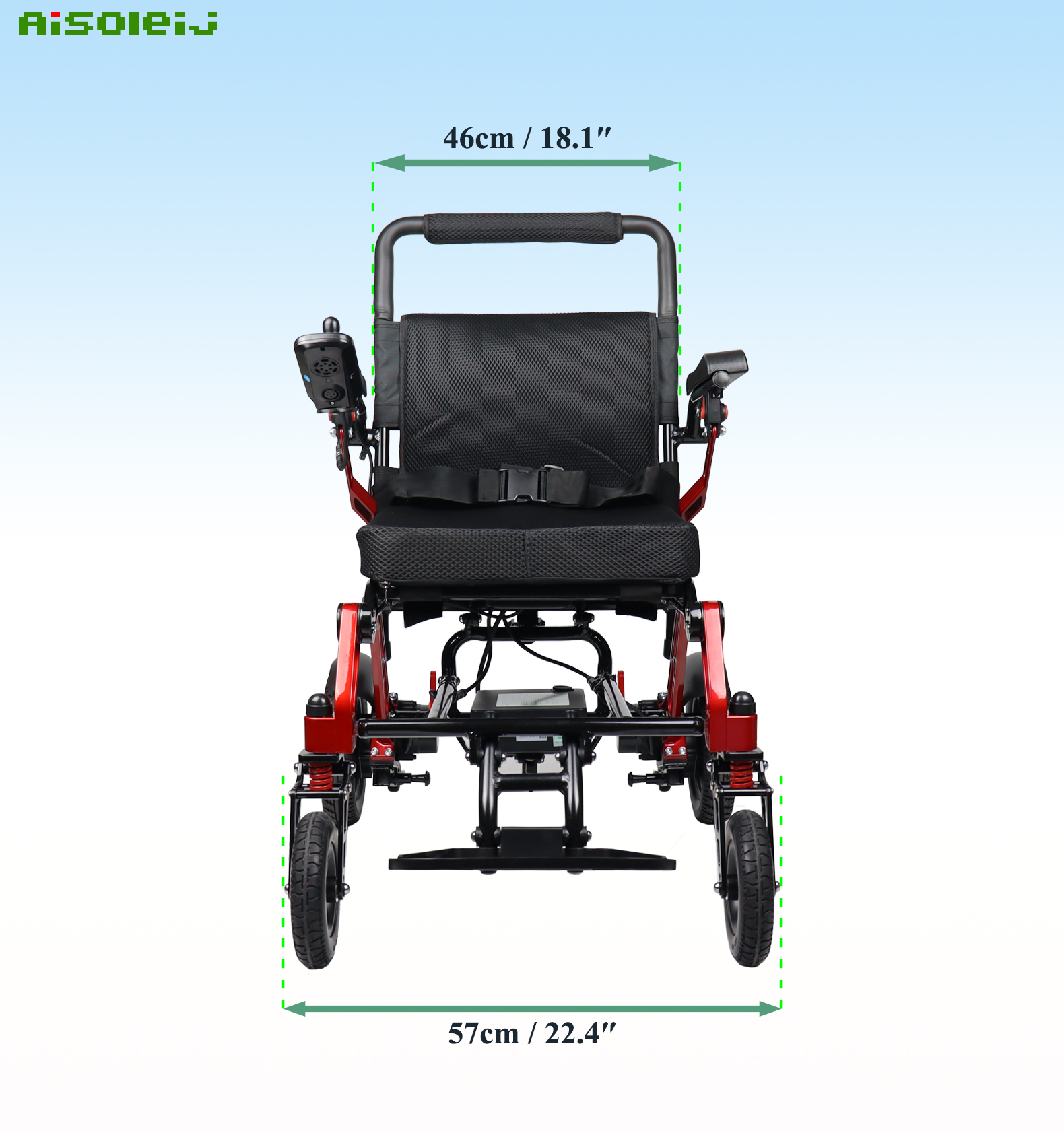 M6005 Magesium folding electric wheelchair (8)