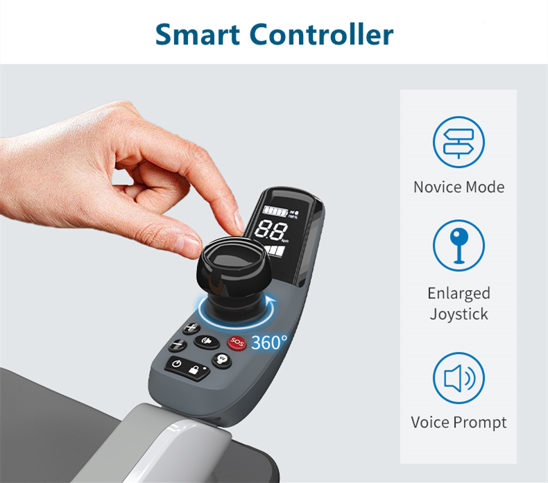 K01 smart robot folding electric power wheelchair (7)
