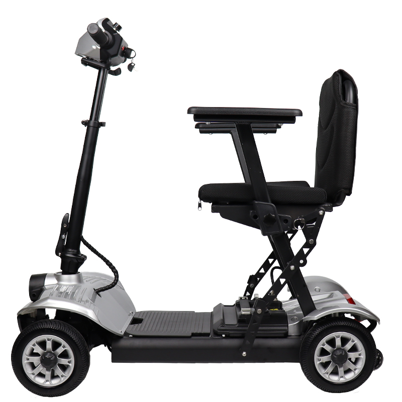 Outdoor 4 wheel handicap compact folding mobility scooter
