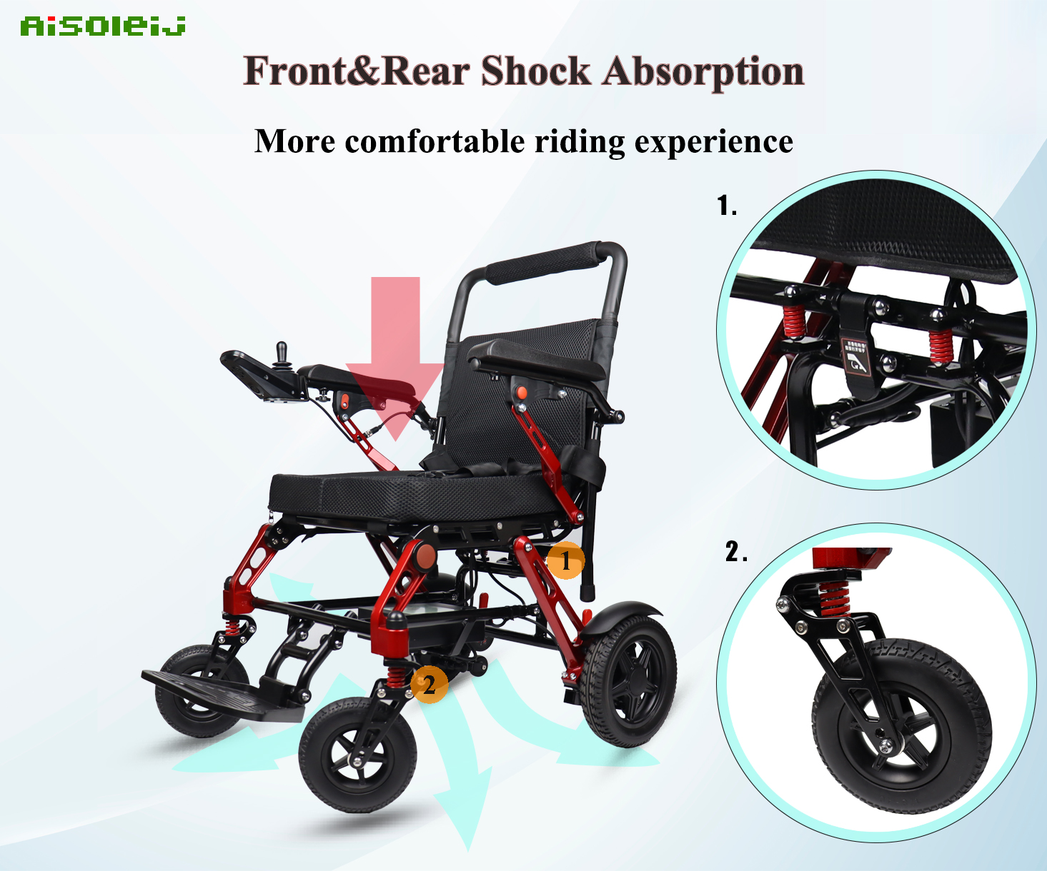 M6005 Magesium folding electric wheelchair (3)