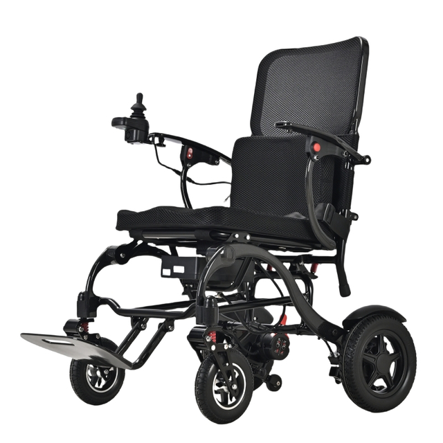  Carbon&Aluminum Fether Light Conbinate Folding Electric Wheelchair