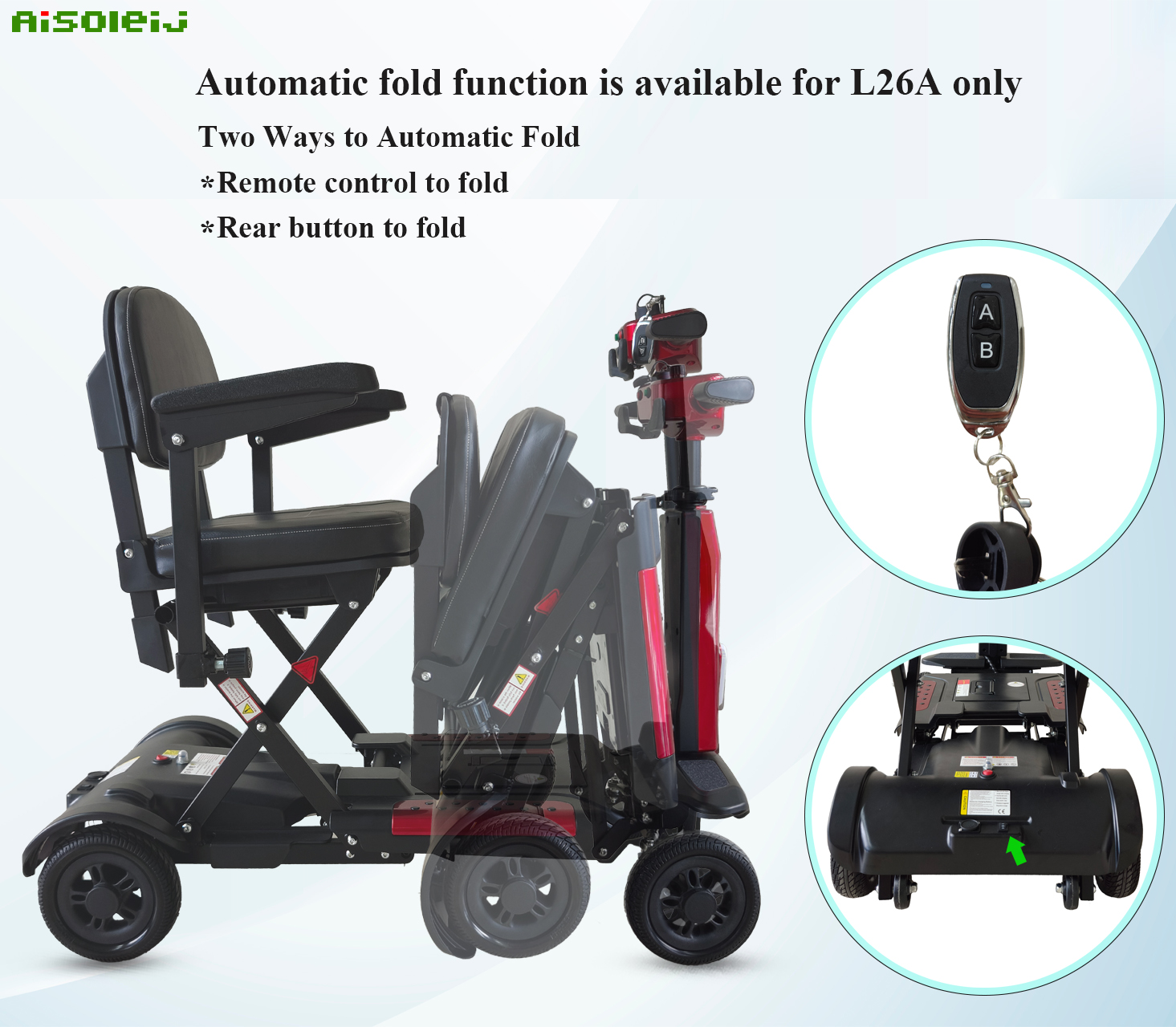 L26 automatic folding mobility scooter (3)